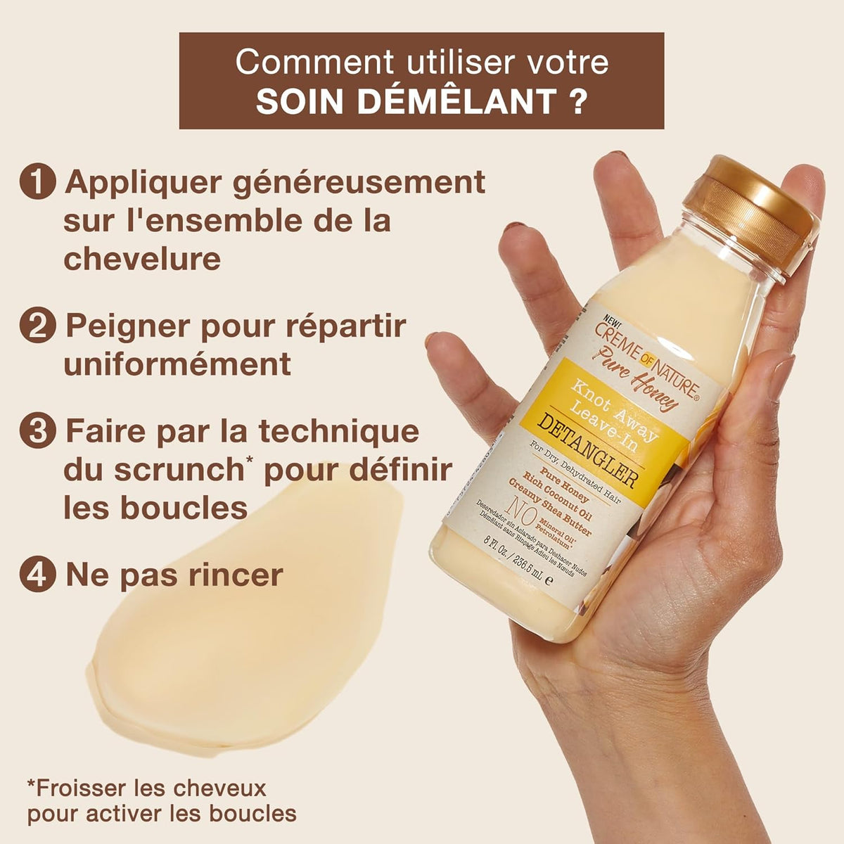 Creme of Nature Pure Honey Knot Away Entwirrer | 236,5 ml