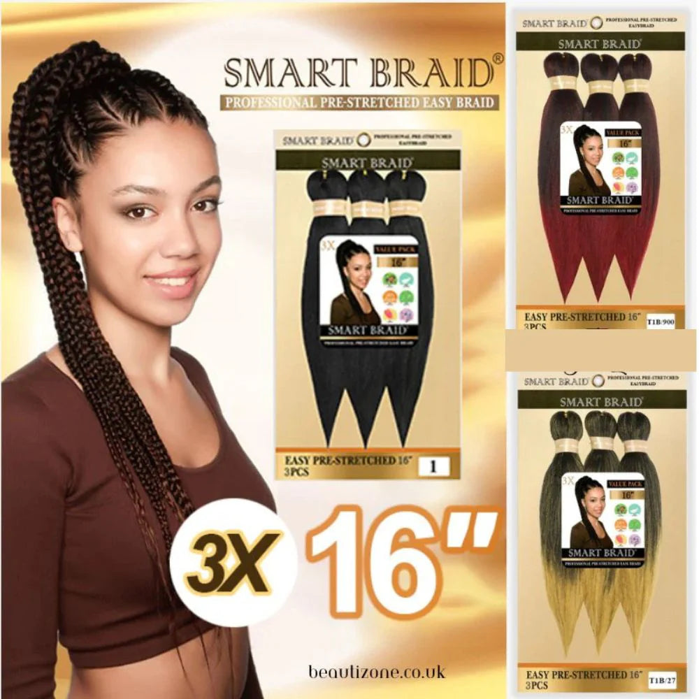 Smart Braid vorgedehntes synthetisches Geflecht – 3 x 16 Zoll