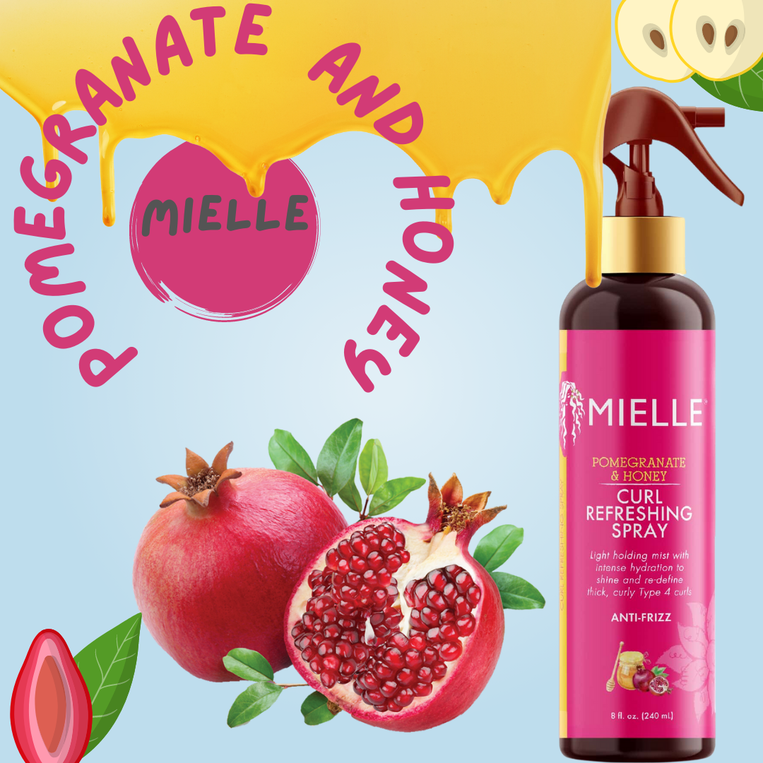 Revitalisieren Sie Ihre Locken mit Mielle's Refreshing Pomegranate and Honey Mist 8oz