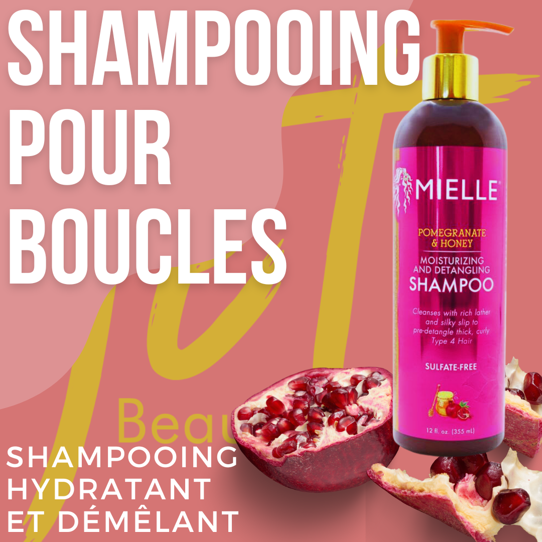 Mielle Pomegranate and Honey Shampoo | Gentle Cleansing and Moisturizing 12oz
