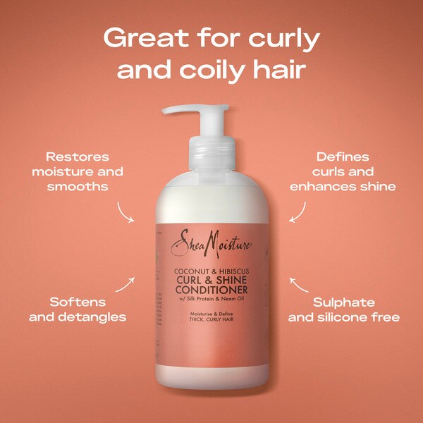 Shea Moisture Curl & Shine Conditioner | Nach dem Shampoo 13oz