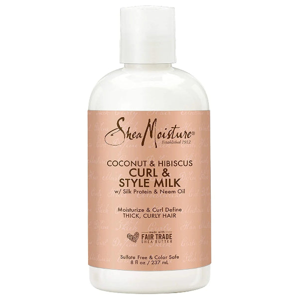 SHEA MOISTURE COCONUT & HIBISCUS CURL & SHINE STYLE MILK 237ml