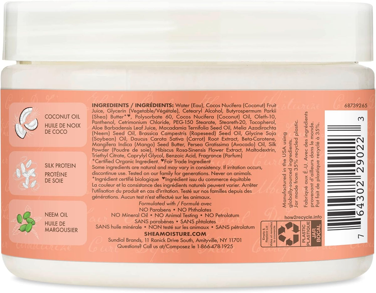 SheaMoisture Coconut & Hibiscus Curl Enhancing Smoothie is an all-natural leave-in styling cream