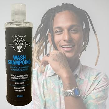 Crazy Pouss Locks Kombi-Set – Gelocks Fixation Forte (Schwarz) 300 g, Waschshampoo 250 ml, Feuchtigkeitsspray mit Karapetöl und Pfefferminze 250 ml