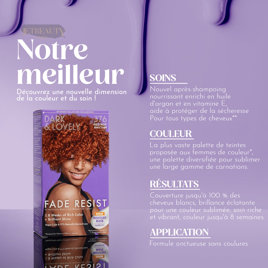 Dark & Lovely Intense Red Hair Color N°376