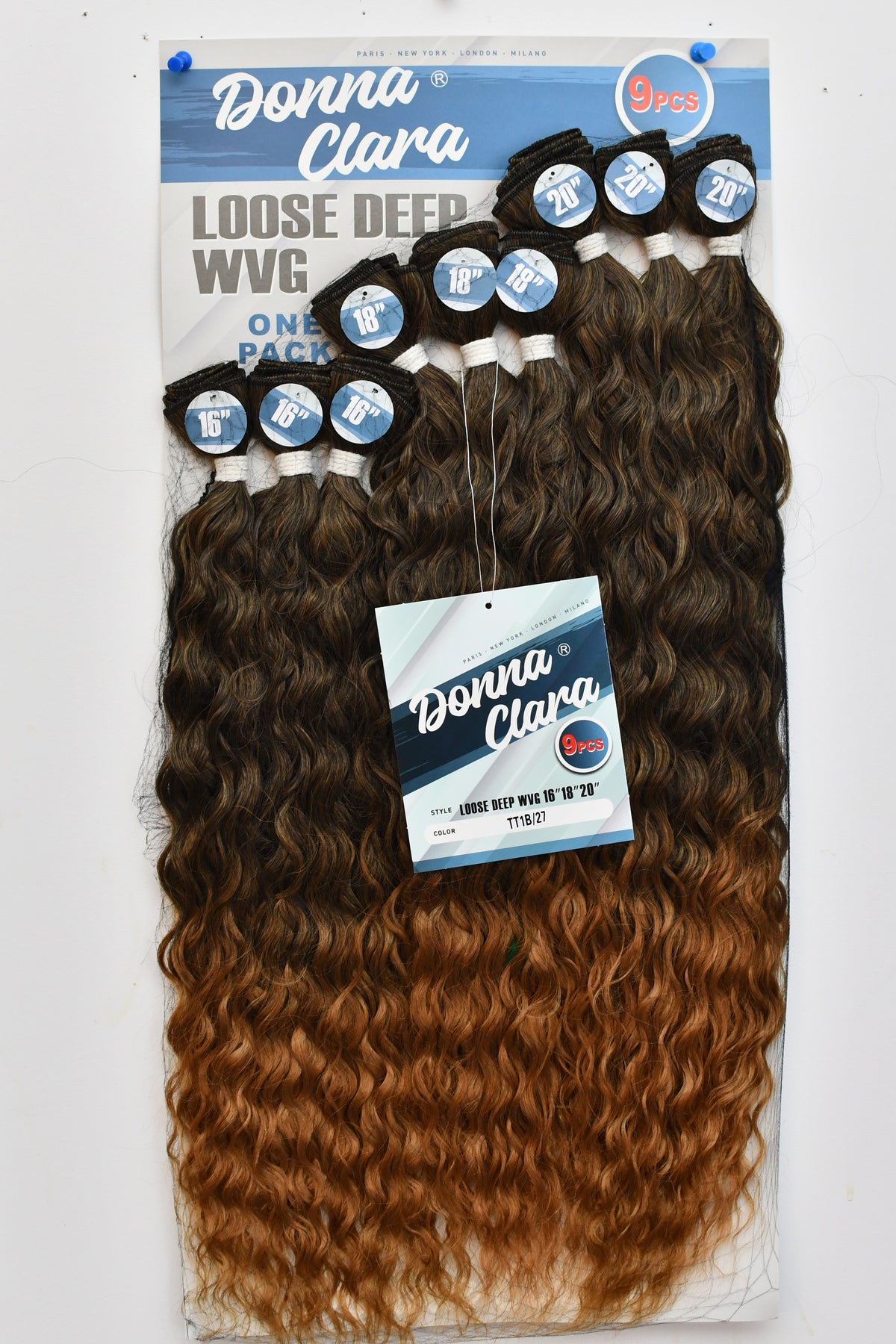 Donna Clara Loose Deep Wave Tissage 9 pièces | 16" 18" 20"