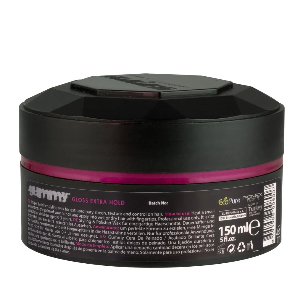 Gummy Styling Wax Gloss Extra Hold - 150 ml