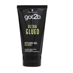 SCHWARZKOPF GOT2B EXTRA STARKES FIXIERGEL ULTRA GLUED 150 ml Das Gel trocknet schnell, klebt nicht und hinterlässt keine Rückstände im Haar 