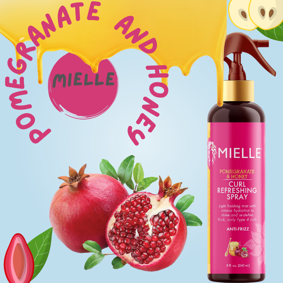 Revitalize your curls with Mielle's Pomegranate &amp; Honey Refreshing Mist 8oz 