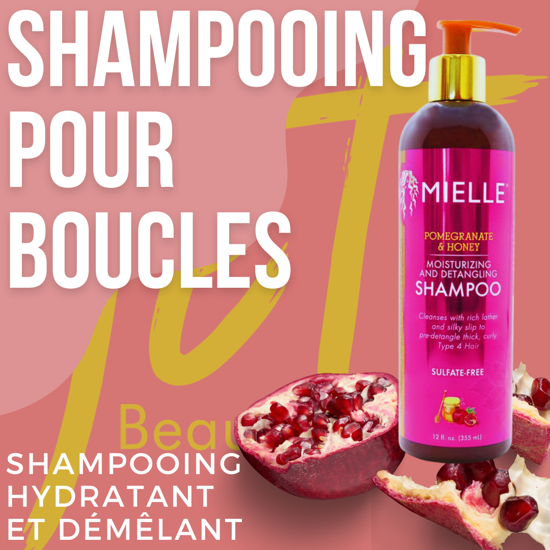 Mielle Granatapfel- und Honigshampoo | Sanfte Reinigung und Feuchtigkeitspflege 12oz 