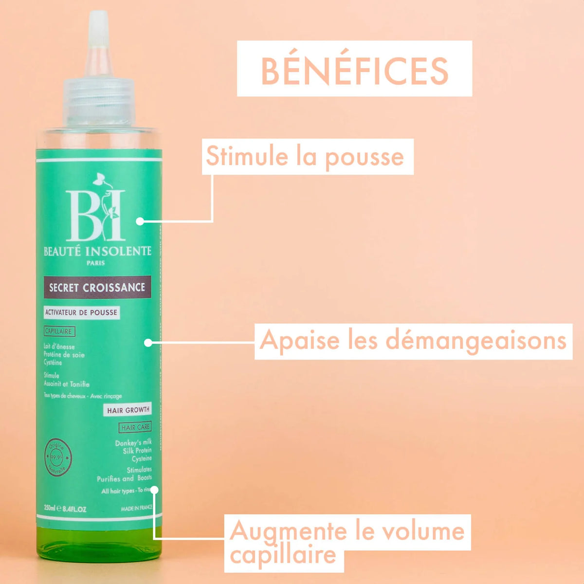 Beauté insolente soin activateur de pousse - 250ml
