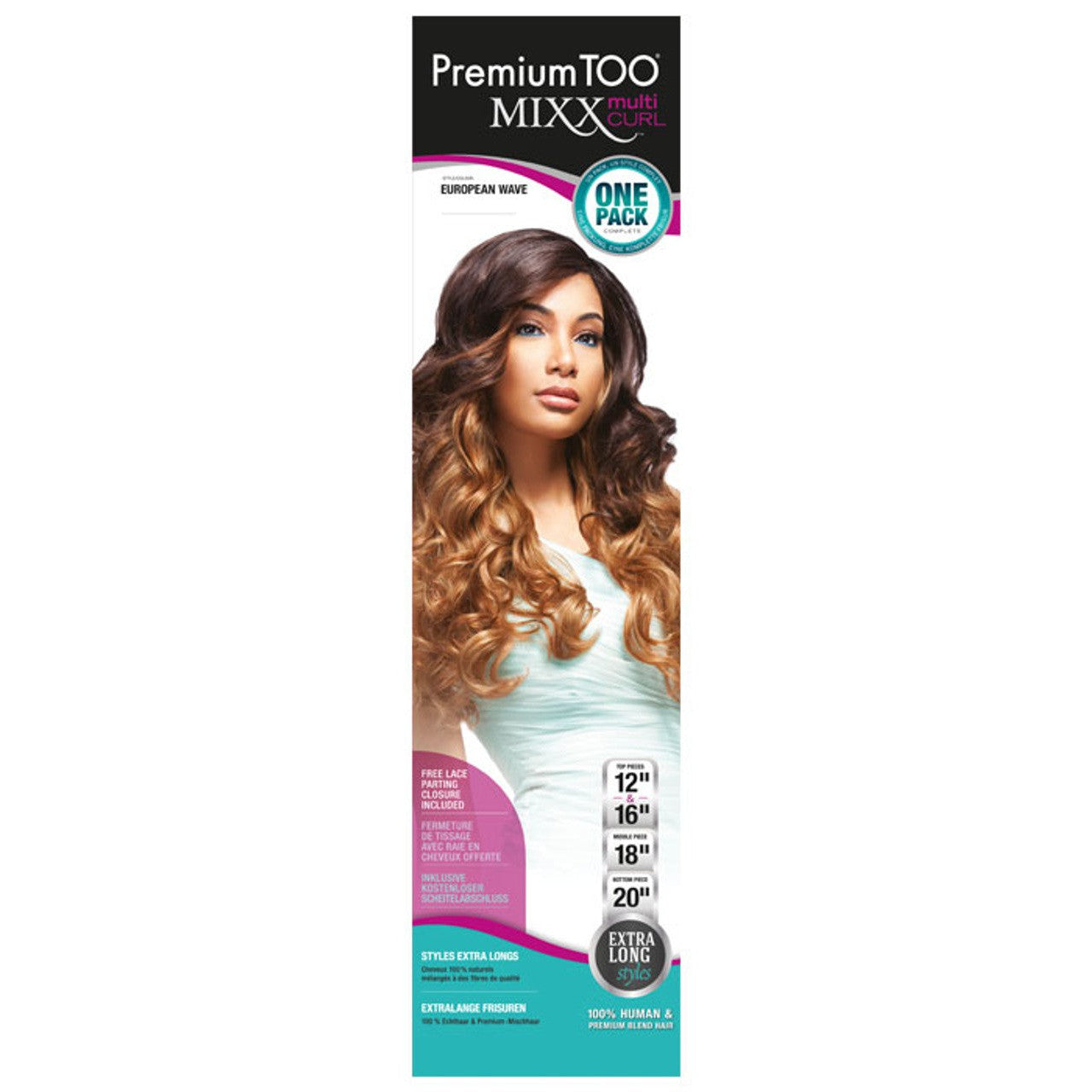 Premium Too Mixx European Wave 1 Pack Weaving solution 12"16"18"20"