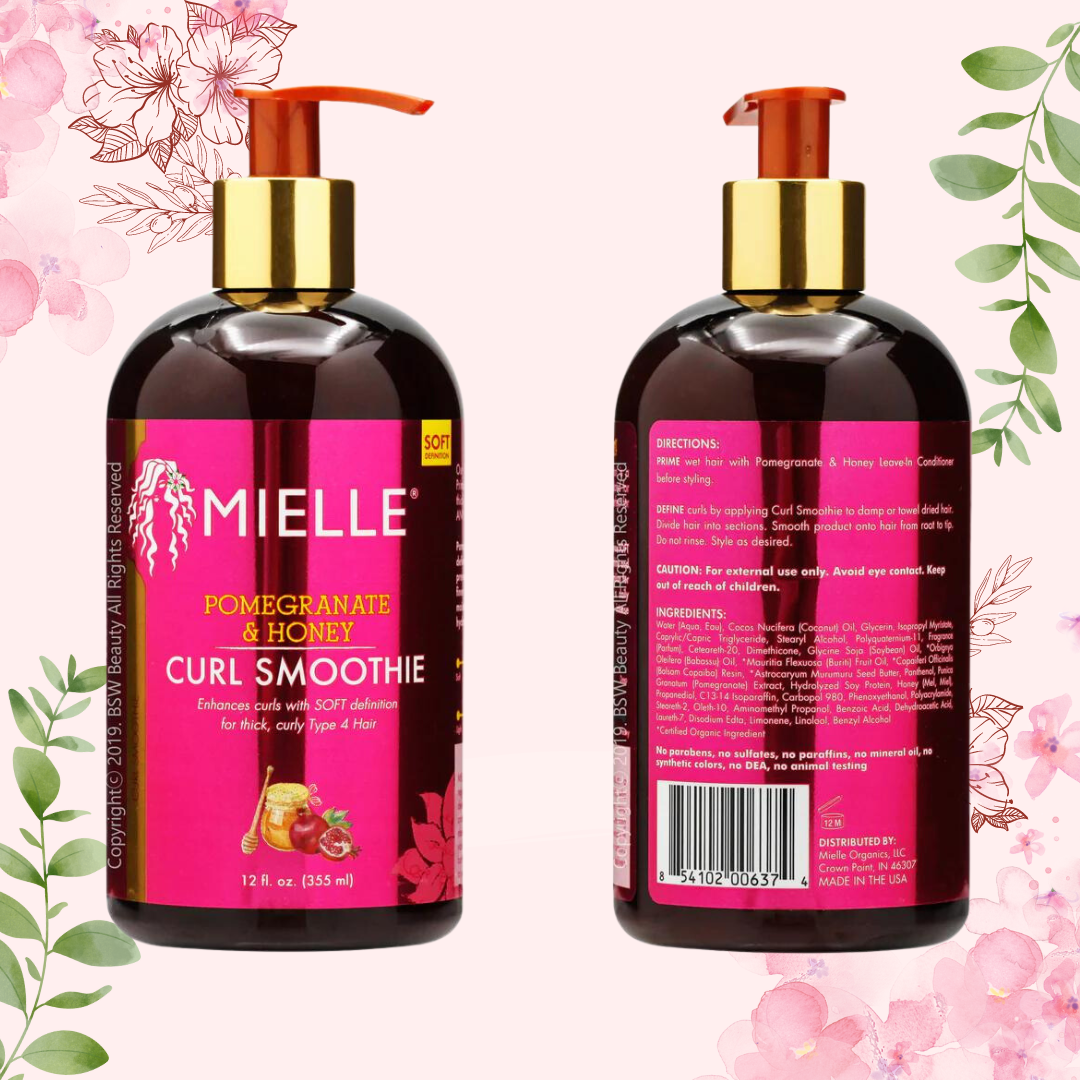 Mielle Curl Smoothie POMEGRANATE &amp; HONEY - 12oz 