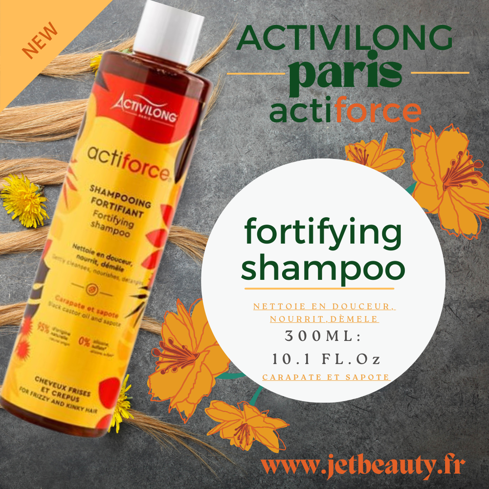 Shampooing Fortifiant Actiforce pour Boucles est un incontournable pour tous ceux qui ont des cheveux bouclés, frisés ou crépus et qui cherchent à les nettoyer et à les nourrir