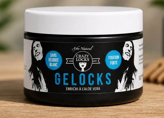 Black gel for locks enriched with Aloe Vera with 100% natural composition 300ml