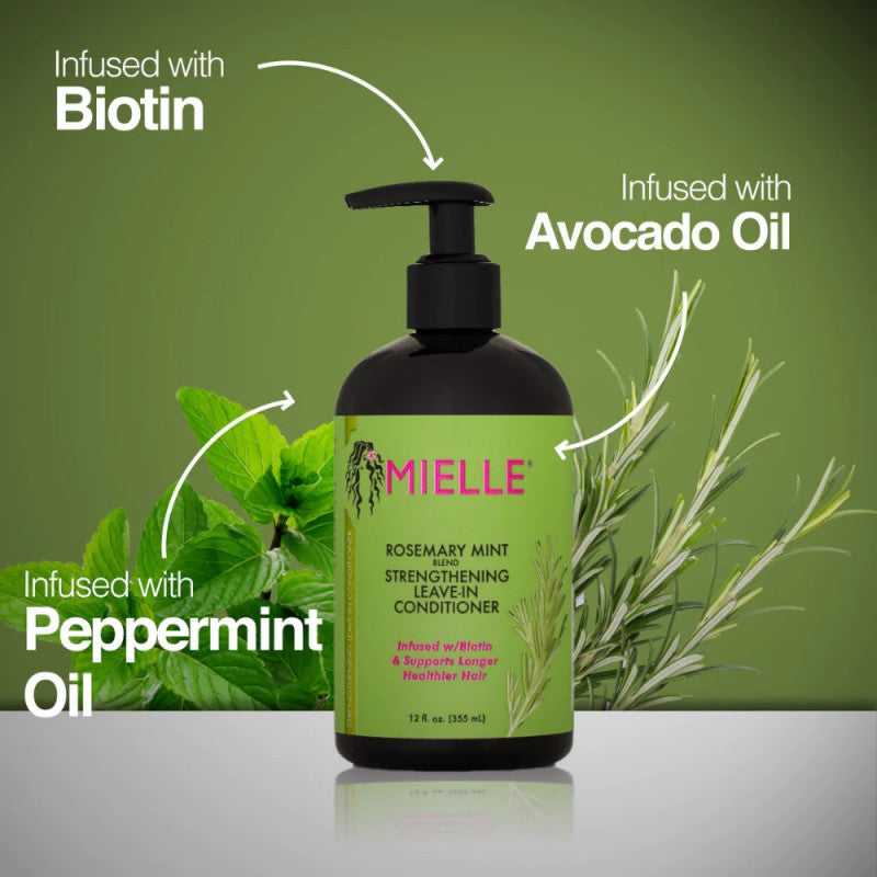 Mielle Organics Rosemary Mint Leave-In Conditioner | 12 Unzen