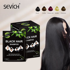 Get Black Hair Instantly, Makeup Product, Darkener, Black, Gray and White Hair, Shiny in 5 Minutes, 10 Pieces 